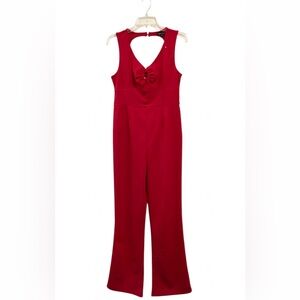 Red Sleeveless Jumpsuit 💋
